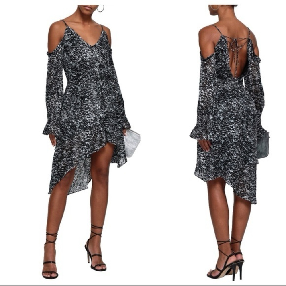 IRO Paris | Eloma Dress | Black/White pattern | size EU 34 / USA 2